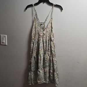 Elegant Floral Spaghetti Strap Mini Dress